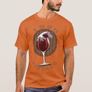 Wine Lover Birthday 1990 Vintage T-Shirt
