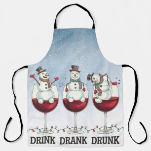 Wine Lover Christmas Gift Adult Humor Apron