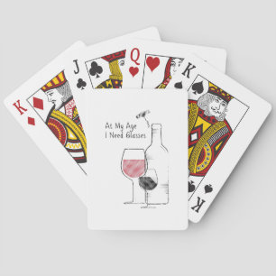 Wine Lover Funny Gifts Poker Cards