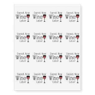 Wine Lover Funny Gym Workout Temporary Tattoos
