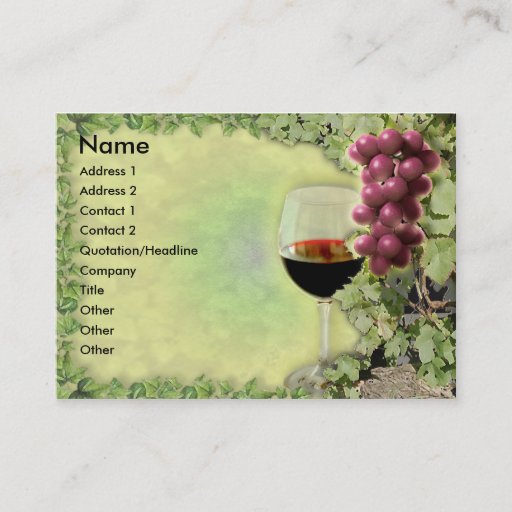 Customizable Wine Lover..? Master of the Art of Making Wine..? Business Card