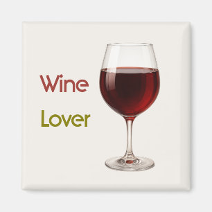 Wine Lover   Modern Thanksgiving Magnet