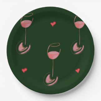 Wine lover paper plates