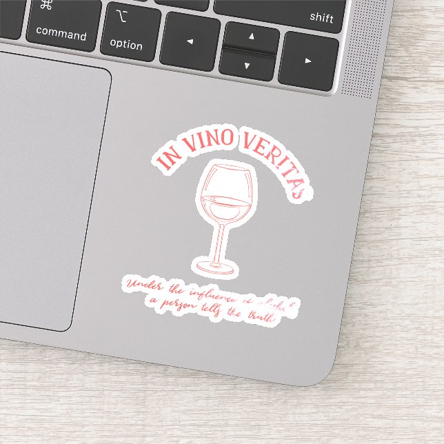 Wine Lover Quote Sticker (Detail)