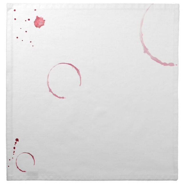 Wine Lover Stained Trick Funny Red  Artist Studio Cloth Napkin (Front)