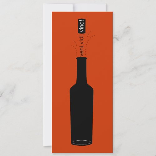 Wine Lover Veni Vidi Vino Wine Tasting Invite