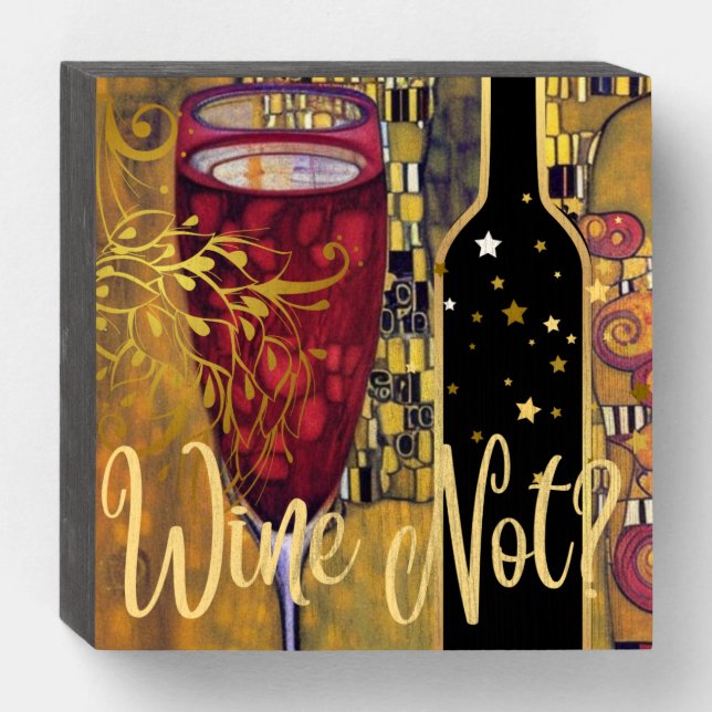 Wine Lover Wooden Box Sign (Front Horizontal)