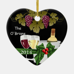 WINE LOVERS 2014 ORNAMENT PERSONALIZED
