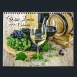 Wine Lovers Calendar<br><div class="desc">Calendar for the year 2025 is shown with photo prints of grapes and wine.
Customize this item or buy as is.



Stock Images</div>