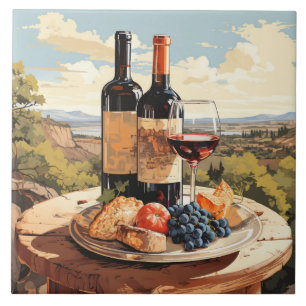 Wine Lover's Ceramic Tile