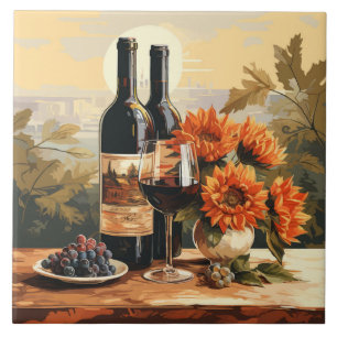 Wine Lover's Ceramic Tile