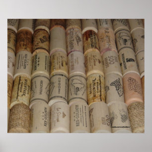 Wine Lovers' Corks Poster