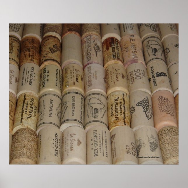 Wine Lovers' Corks Poster (Front)