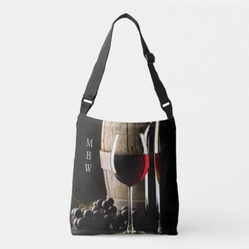 Wine Lovers custom monogram bags