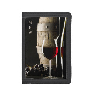 Wine Lover's custom monogram wallets