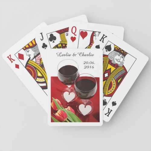 Wine Lovers custom playing cards