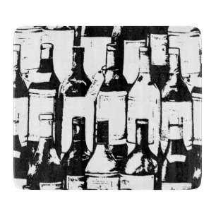 Wine Lovers Glass Cutting Board