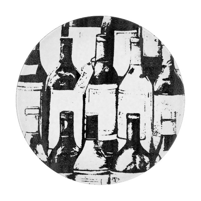 Wine Lovers Glass Cutting Board (Front)