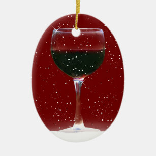 Christmas Wine Ornament Wine Glass Ornament Wine Lover Christmas Ornament. 