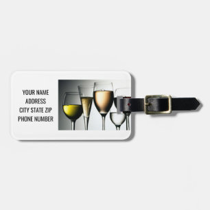 **WINE LOVER'S** LUGGAGE TAG / I.D. FOR EVERYTHING