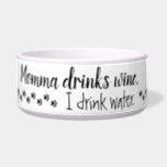 Wine lovers - pet water bowl<br><div class="desc">Perfect water bowl for any wine lovers pet.</div>