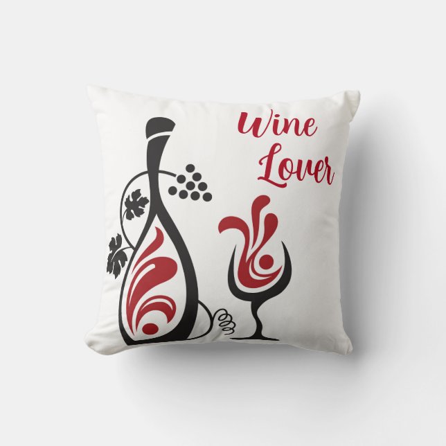 Wine Lovers Pillow (Front)