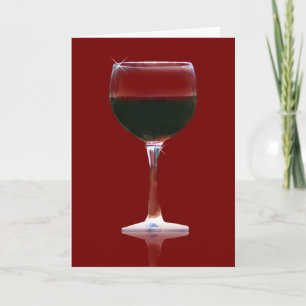 Wine Lover's Red Wine Birthday Card