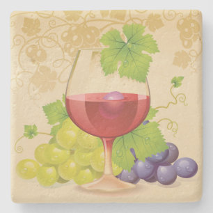 Wine Lovers Stone Coaster