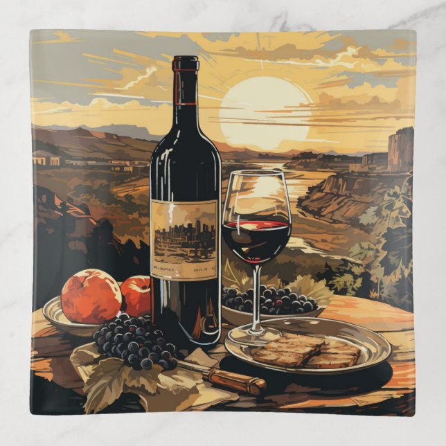 Wine Lover's Trinket Tray (Front)