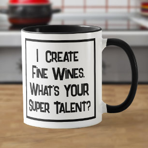 Wine Maker Super Talent. Two Tone Coffee Mug