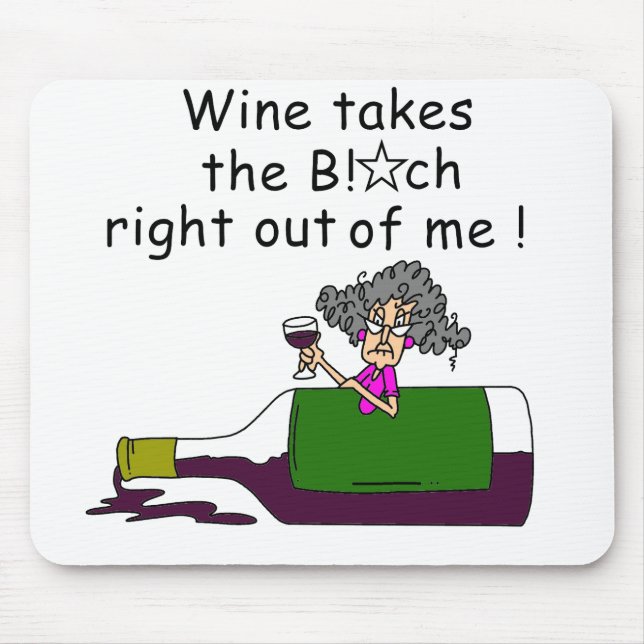 Wine Mellows Me Mouse Pad (Front)