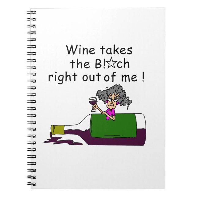 Wine Mellows Me Notebook (Front)