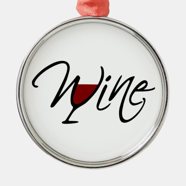 WINE METAL ORNAMENT (Front)