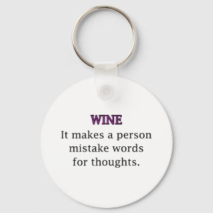 Wine Mistakes Keychain