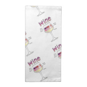 WINE, MORE WINE, EVEN MORE WINE CLOTH NAPKIN