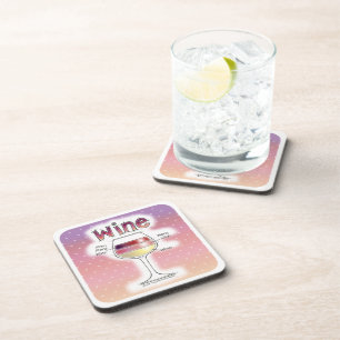 WINE, MORE WINE, EVEN MORE WINE COASTER