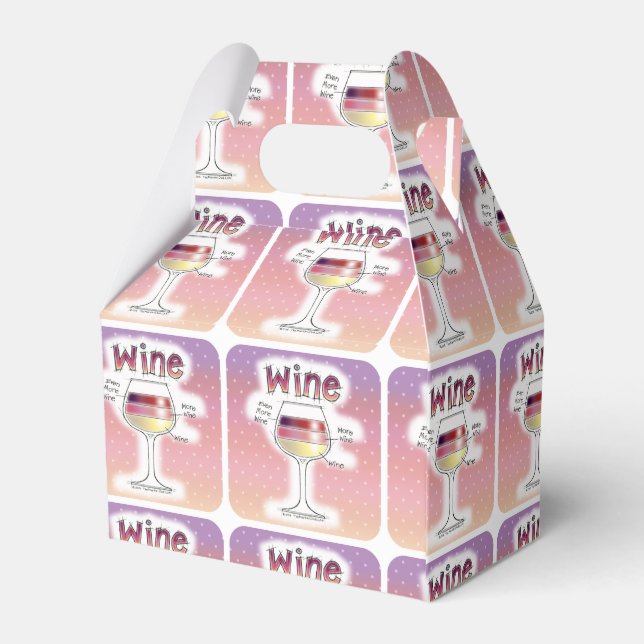 WINE, MORE WINE, EVEN MORE WINE FAVOR BOXES (Back Side)