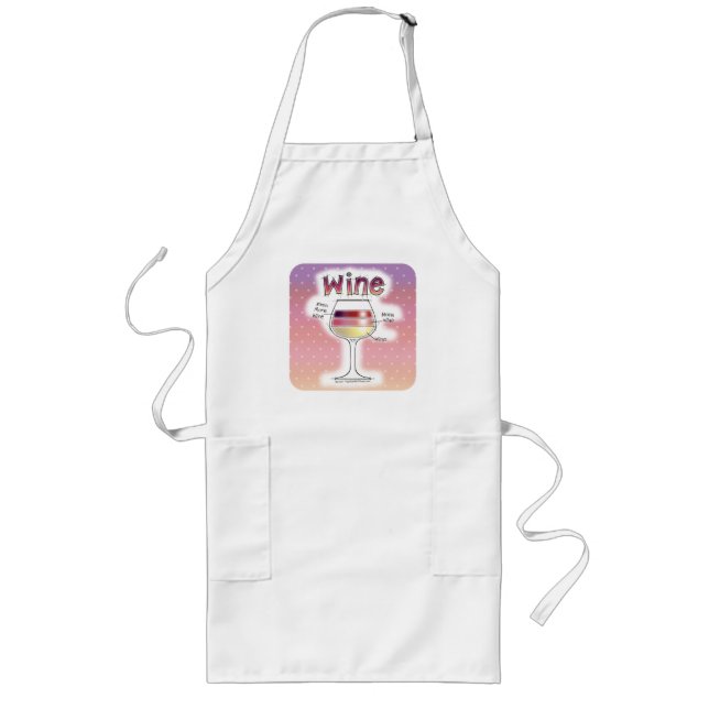WINE, MORE WINE, EVEN MORE WINE LONG APRON (Front)