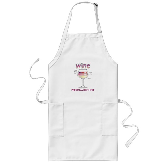 WINE, MORE WINE, EVEN MORE WINE LONG APRON (Front)