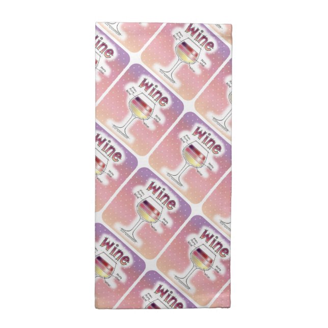 WINE, MORE WINE, EVEN MORE WINE NAPKIN (Half Fold)