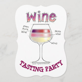 WINE, MORE WINE, EVEN MORE WINE PARTY INVITATIONS