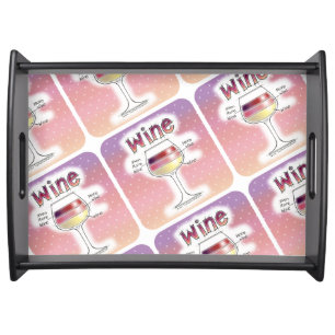 WINE, MORE WINE, EVEN MORE WINE SERVING TRAY