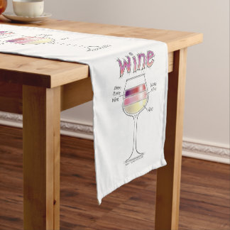 WINE, MORE WINE, EVEN MORE WINE SHORT TABLE RUNNER