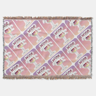 WINE, MORE WINE, EVEN MORE WINE THROW BLANKET