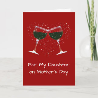 Wine Mother's Day Card for Daughter