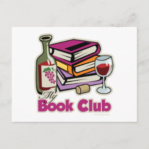 Wine: My Book Club Postcard