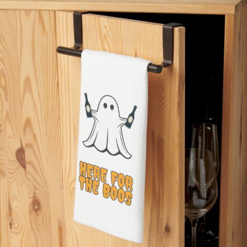 Wine Night Here for the Boos Halloween Towel