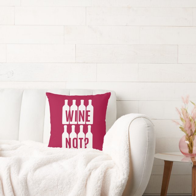 Wine not throw pillow (Couch)