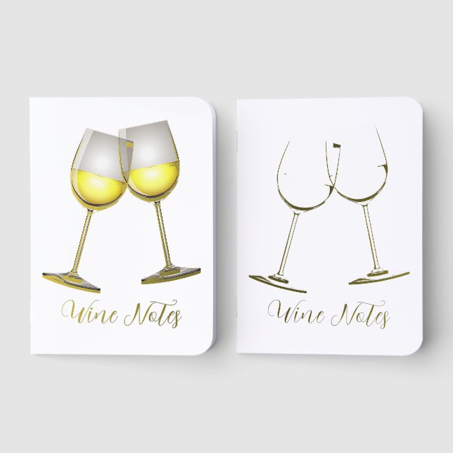 Wine Notes - Foil Pocket Notebook Set (Front)