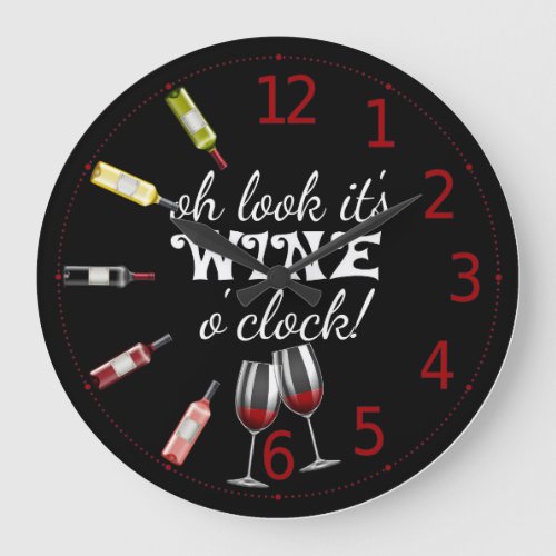 Wine O Clock Clock